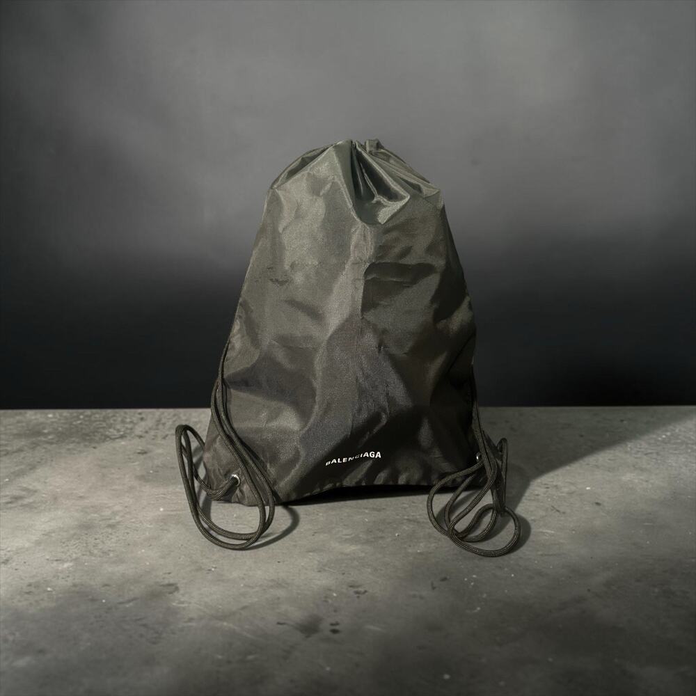 Balenciaga String Sport backpack Black Nylon NWOT